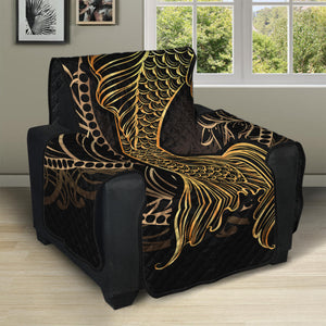 Gold Koi Carp Fish Print Recliner Protector