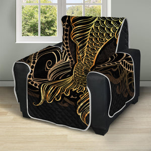 Gold Koi Carp Fish Print Recliner Protector