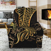 Gold Koi Carp Fish Print Recliner Slipcover