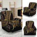 Gold Koi Carp Fish Print Recliner Slipcover