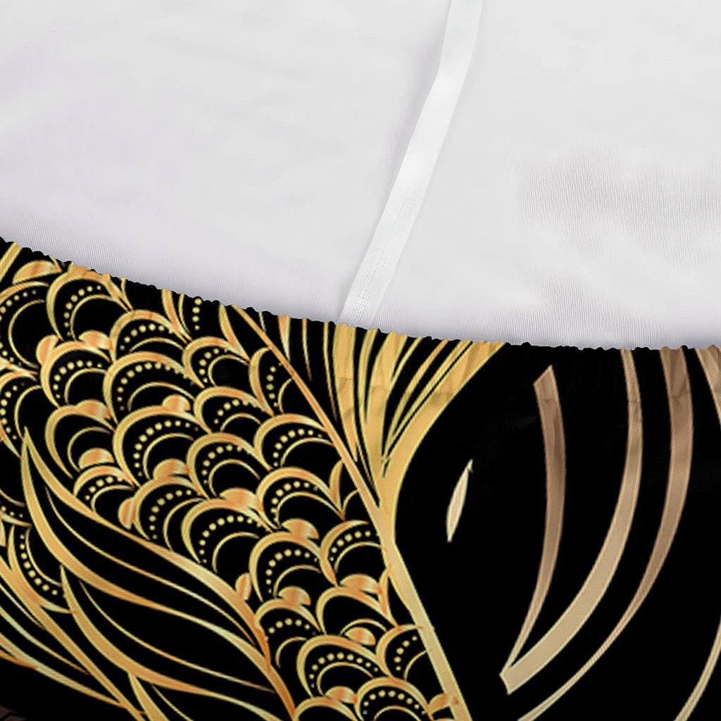 Gold Koi Carp Fish Print Sofa Cover
