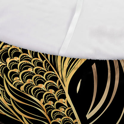 Gold Koi Carp Fish Print Sofa Cover