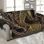 Gold Koi Carp Fish Print Sofa Protector