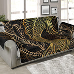 Gold Koi Carp Fish Print Sofa Protector