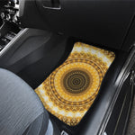 Gold Lights Kaleidoscope Print Front Car Floor Mats