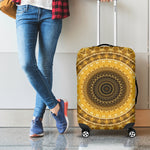 Gold Lights Kaleidoscope Print Luggage Cover