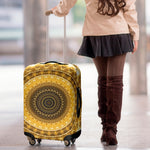 Gold Lights Kaleidoscope Print Luggage Cover