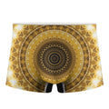 Gold Lights Kaleidoscope Print Men's Boxer Briefs