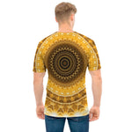 Gold Lights Kaleidoscope Print Men's T-Shirt