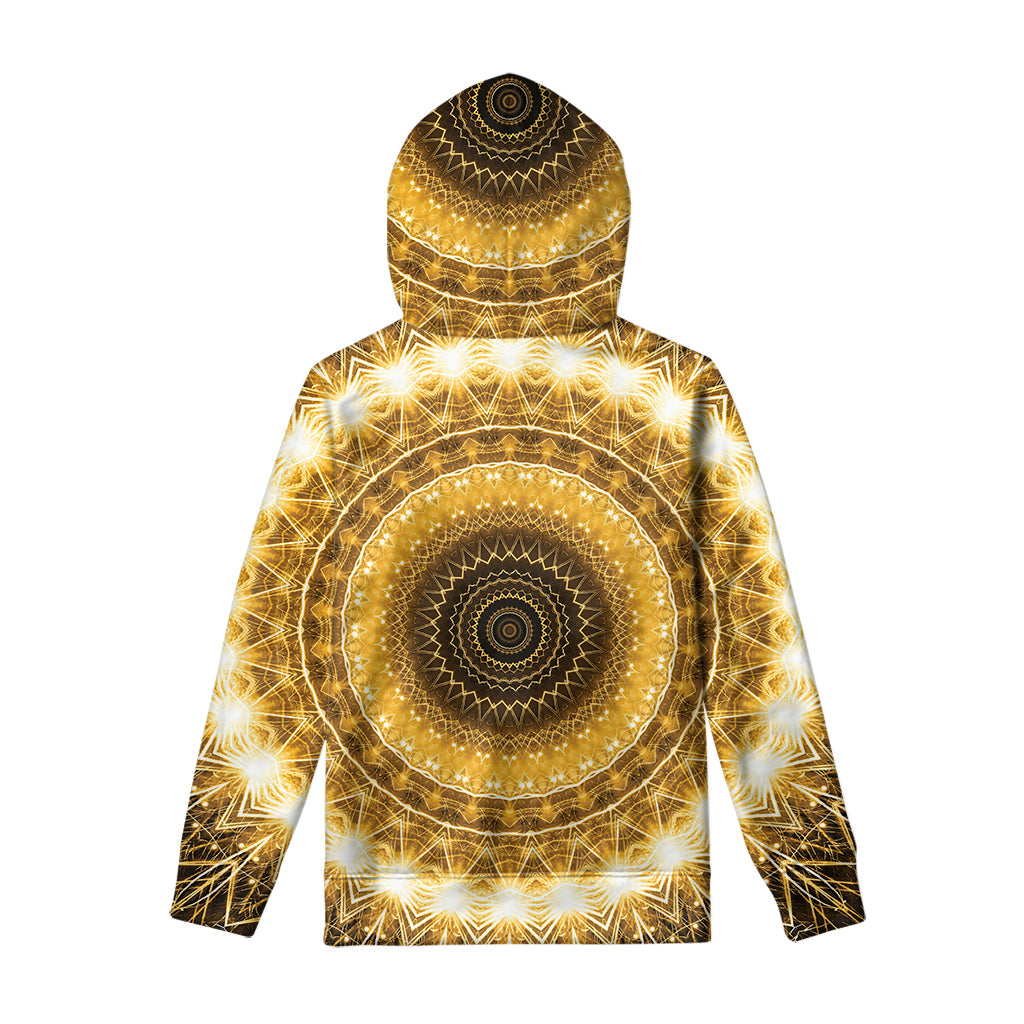 Gold Lights Kaleidoscope Print Pullover Hoodie