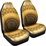 Gold Lights Kaleidoscope Print Universal Fit Car Seat Covers