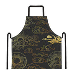 Gold Moon And Sun Print Apron