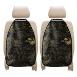 Gold Moon And Sun Print Car Seat Organizers