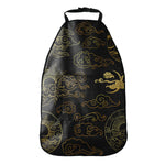 Gold Moon And Sun Print Car Seat Organizers