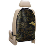 Gold Moon And Sun Print Car Seat Organizers