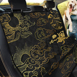 Gold Moon And Sun Print Pet Car Back Seat Cover