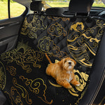 Gold Moon And Sun Print Pet Car Back Seat Cover