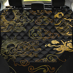 Gold Moon And Sun Print Pet Car Back Seat Cover