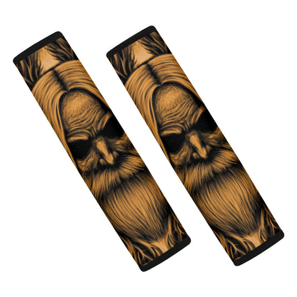 Gold Odin With Huginn And Muninn Print Car Seat Belt Covers