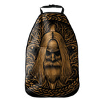 Gold Odin With Huginn And Muninn Print Car Seat Organizers