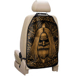Gold Odin With Huginn And Muninn Print Car Seat Organizers