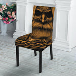 Gold Odin With Huginn And Muninn Print Dining Chair Slipcover