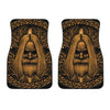 Gold Odin With Huginn And Muninn Print Front Car Floor Mats