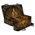 Gold Odin With Huginn And Muninn Print Pet Car Back Seat Cover