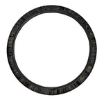 Gold Om Lotus Print Car Steering Wheel Cover