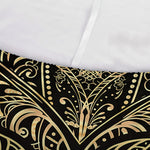 Gold Om Lotus Print Sofa Cover