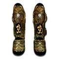 Gold Om Mandala Print Muay Thai Shin Guards