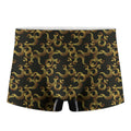 Gold Om Symbol Pattern Print Men's Boxer Briefs