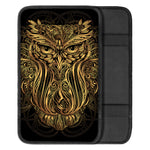 Gold Owl Spirit Print Car Center Console Cover