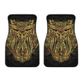 Gold Owl Spirit Print Front Car Floor Mats