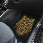 Gold Owl Spirit Print Front Car Floor Mats