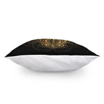 Gold Owl Spirit Print Pillow Cover