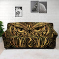 Gold Owl Spirit Print Sofa Cover