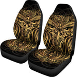 Gold Owl Spirit Print Universal Fit Car Seat Covers