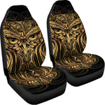Gold Owl Spirit Print Universal Fit Car Seat Covers