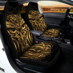 Gold Owl Spirit Print Universal Fit Car Seat Covers