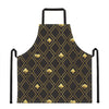 Gold Playing Card Suits Pattern Print Apron