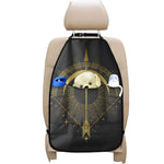 Gold Sagittarius Sign Print Car Seat Organizers