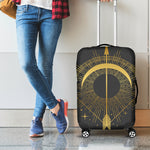 Gold Sagittarius Sign Print Luggage Cover