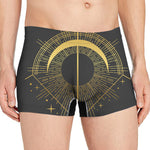 Gold Sagittarius Sign Print Men's Boxer Briefs