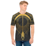 Gold Sagittarius Sign Print Men's T-Shirt