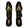 Gold Sagittarius Sign Print Muay Thai Shin Guards