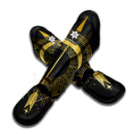 Gold Sagittarius Sign Print Muay Thai Shin Guard