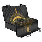 Gold Sagittarius Sign Print Pet Car Back Seat Cover