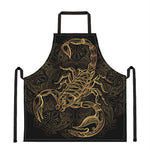 Gold Scorpio Print Apron