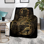 Gold Scorpio Print Blanket